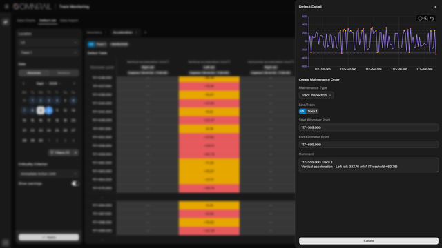Omnirail maintenance planner
